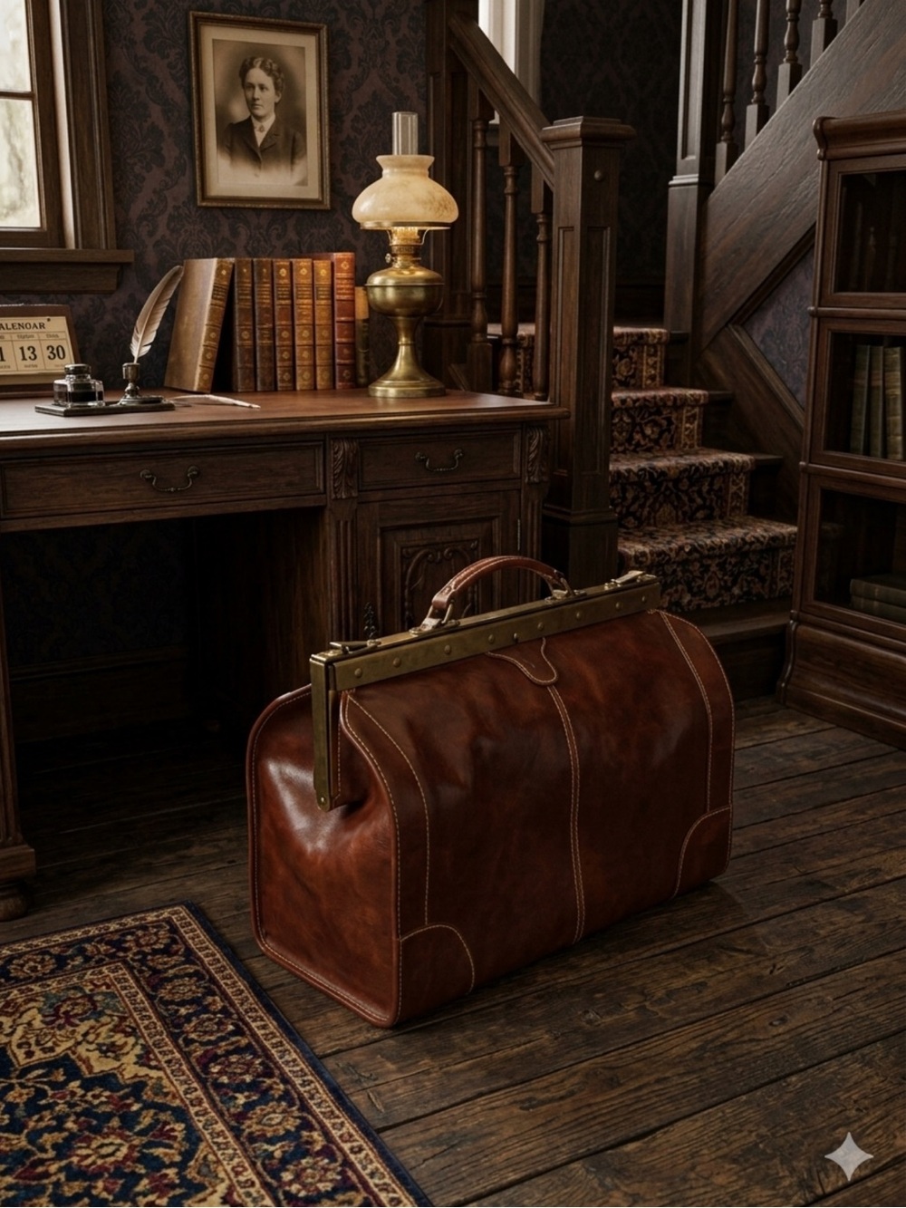 Sophisticated Brown Leather Briefcase for Men